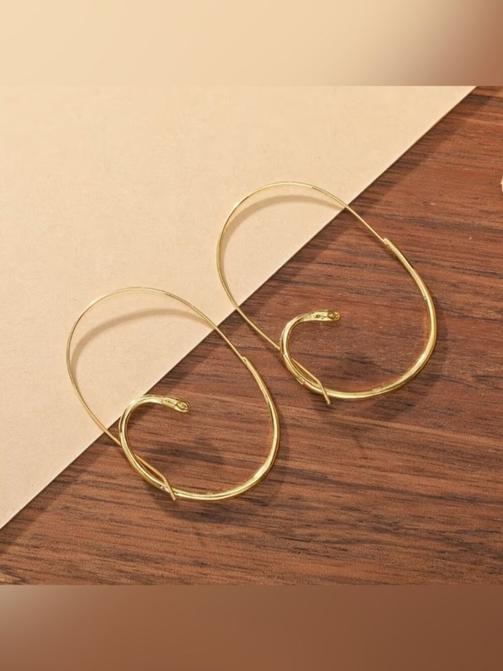 Snake hoop earrings 2655